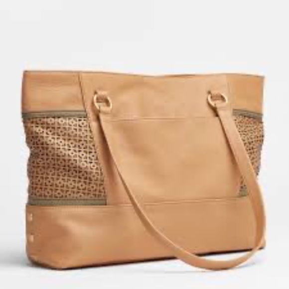NWT Hammitt Andersen Breeze Block Tan And Brushed Gold Tote - Picture 16 of 16
